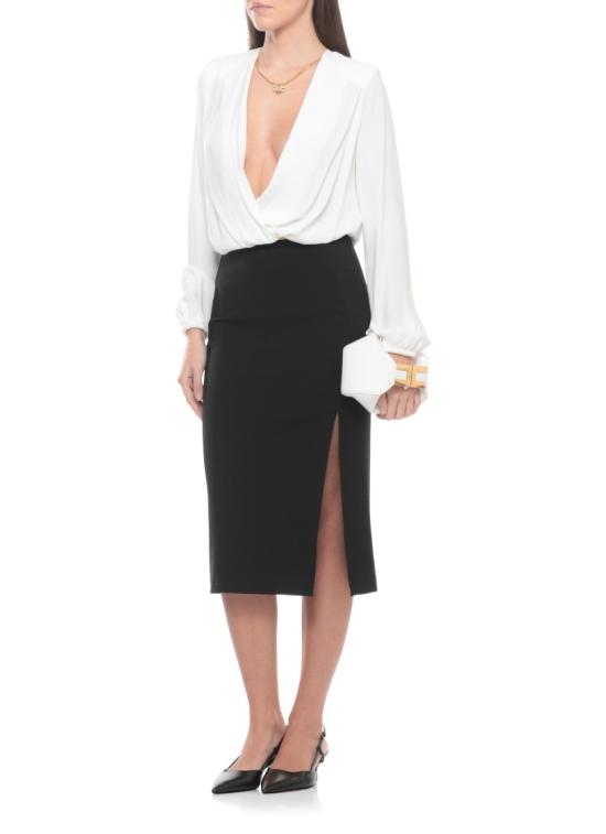 26SS 엘리자베타프랜치 미디 스커트 GO16861E2110 Black - ELISABETTA FRANCHI