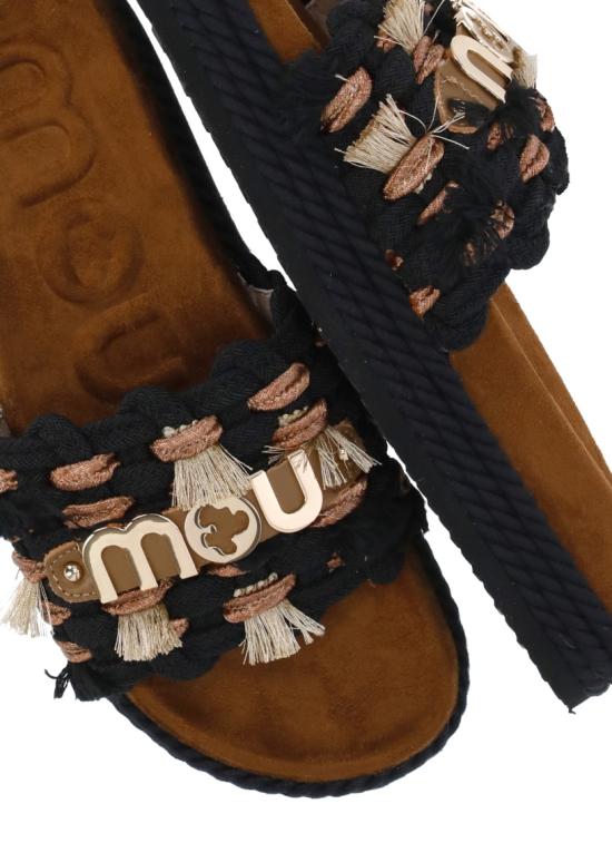 26SS 모우 뮬/슬리퍼 MUSW451008KBLA Black - MOU