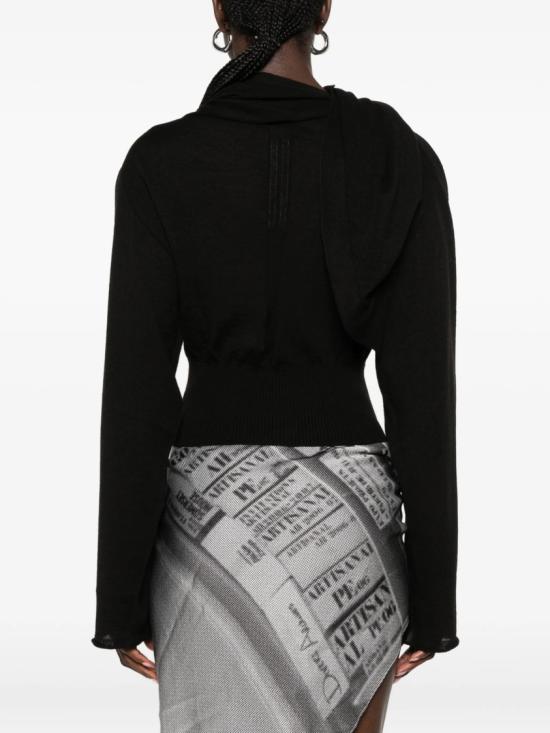 26FW 릭 오웬스 긴팔 티셔츠 RP02F5622 M Black - RICK OWENS