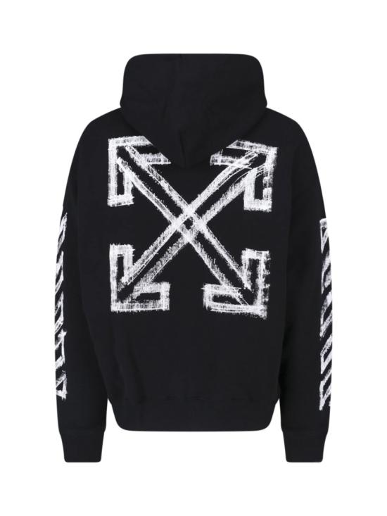 26FW 오프화이트 후드 티셔츠 44MBB085F26F00L001BLACK - OFF WHITE