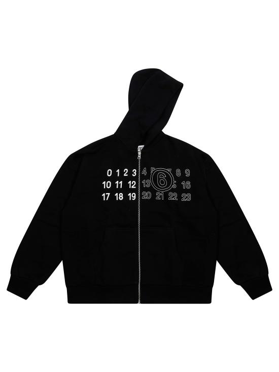 26FW [키즈] MM6 메종마르지엘라 티셔츠 M61115MM02X M6900 NERO