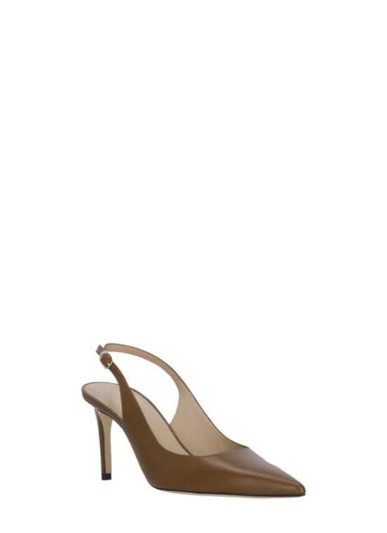 26SS 스튜어트 와이츠먼 힐/펌프스 STUART POWER SLINGBACK 75SMOOTH CALFTOASTED ALMOND Brown - STUART WEITZMAN