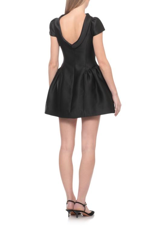 26FW 셀프 포트레이트 미디 원피스 PF26097SBBLACK TAFFETA COLLAREDBLACK - SELF PORTRAIT