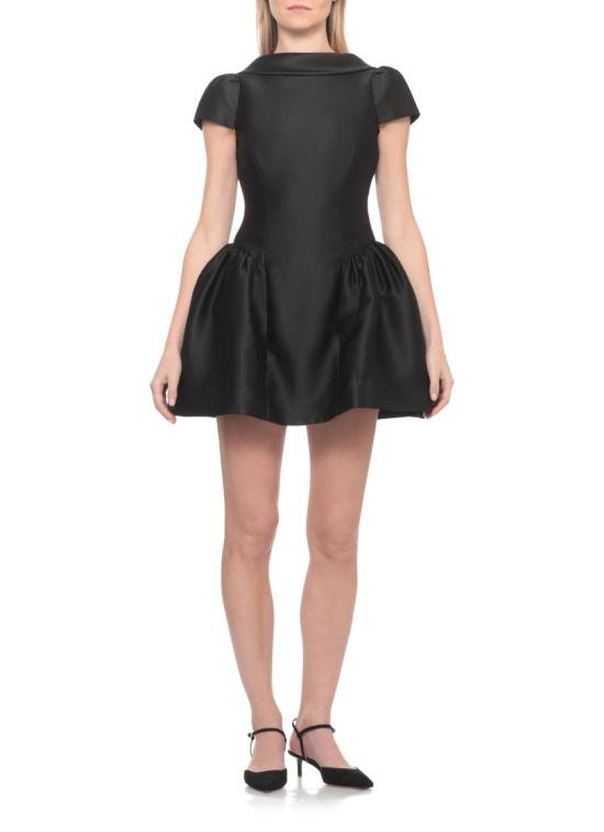 26FW 셀프 포트레이트 미디 원피스 PF26097SBBLACK TAFFETA COLLAREDBLACK - SELF PORTRAIT