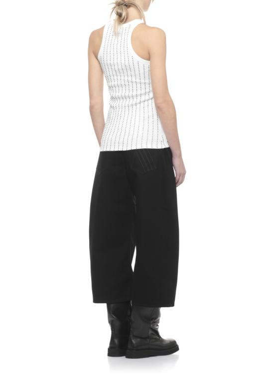 26SS 디 아티코 민소매 티셔츠 260WCN00004JJJ073TR001 White - THE ATTICO