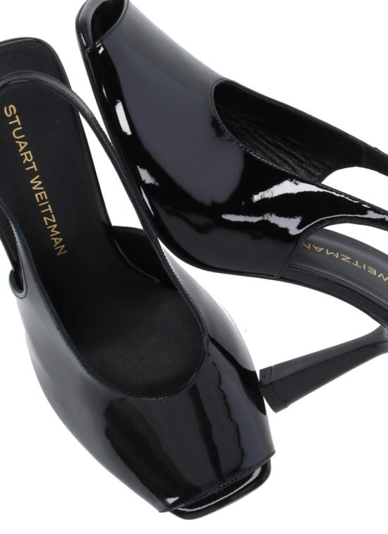 26SS 스튜어트 와이츠먼 힐/펌프스 VAL SLINGBACK 85PATENTBLACK - STUART WEITZMAN