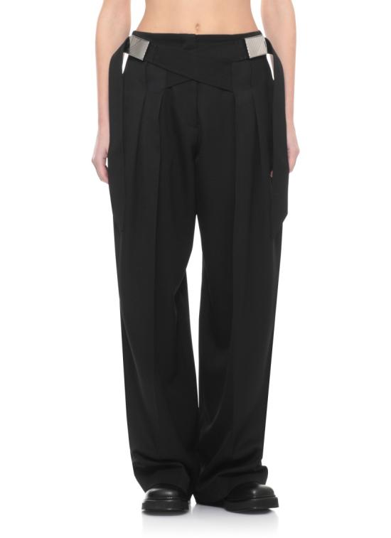 26SS 디 아티코 스트레이트 팬츠 260WCP00286WWW065AA100 Black - THE ATTICO
