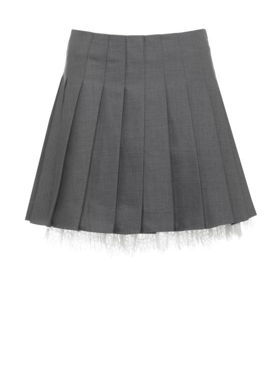 26FW 셀프 포트레이트 스커트 PF26006SKGRGREY PLEATED MINIGREY