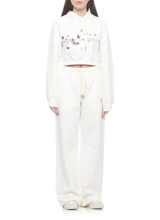 26SS 카사블랑카 후드 티셔츠 WSP26JTP36301OFF WHITE LOOPBACK - CASABLANCA