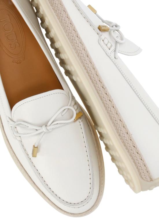 26SS 토즈 플랫 슈즈 XXW92K0JV70N6MB015 White - TODS