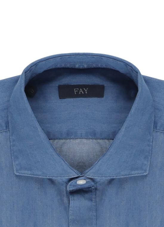 26SS 페이 데님 셔츠 NCMA152115LMJPU200 Blue - FAY