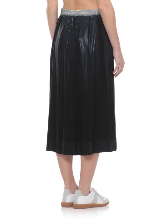 26SS 마르지엘라 포일드 미디 스커트 S51ME0051M35533900 Black - MAISON MARGIELA