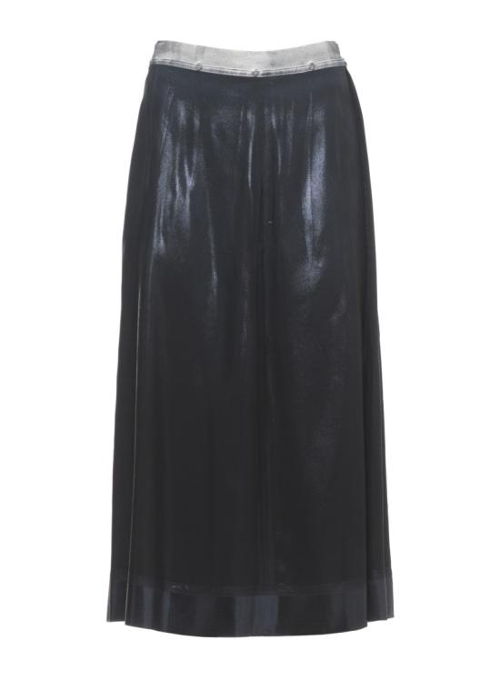 26SS 마르지엘라 포일드 미디 스커트 S51ME0051M35533900 Black