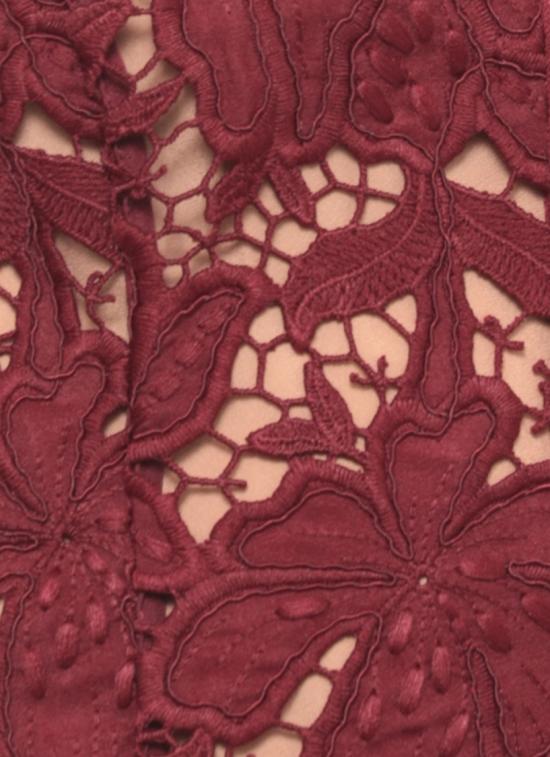 26FW 셀프 포트레이트 미디 원피스 PF26111SABUBURGUNDY LACE MINIBURGUNDY Red - SELF PORTRAIT