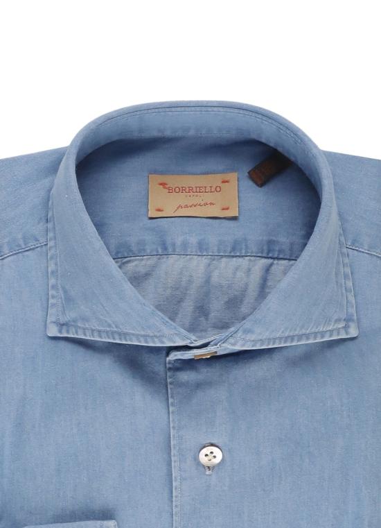 26SS 보리엘로 데님 셔츠 9095 2MARECHIARO Blue - BORRIELLO
