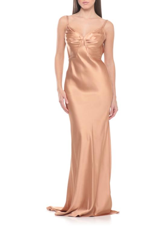 26SS 엘리자베타프랜치 롱 원피스 ABR3362E2EV8 Neutrals - ELISABETTA FRANCHI
