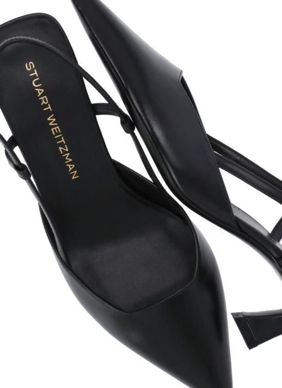 26SS 스튜어트 와이츠먼 힐/펌프스 VINNIE 50 SLINGBACKSMOOTH CALFBLACK - STUART WEITZMAN