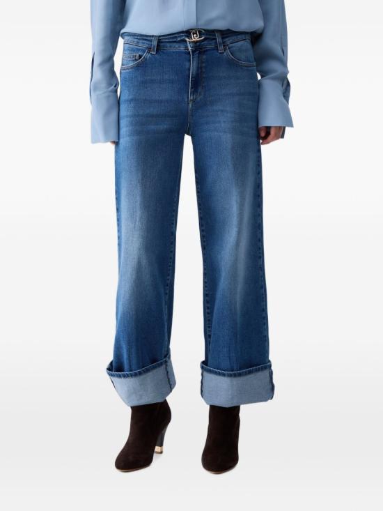 26FW 리우조 데님 팬츠 UF6089 D026478899 Denim blu - LIU JO