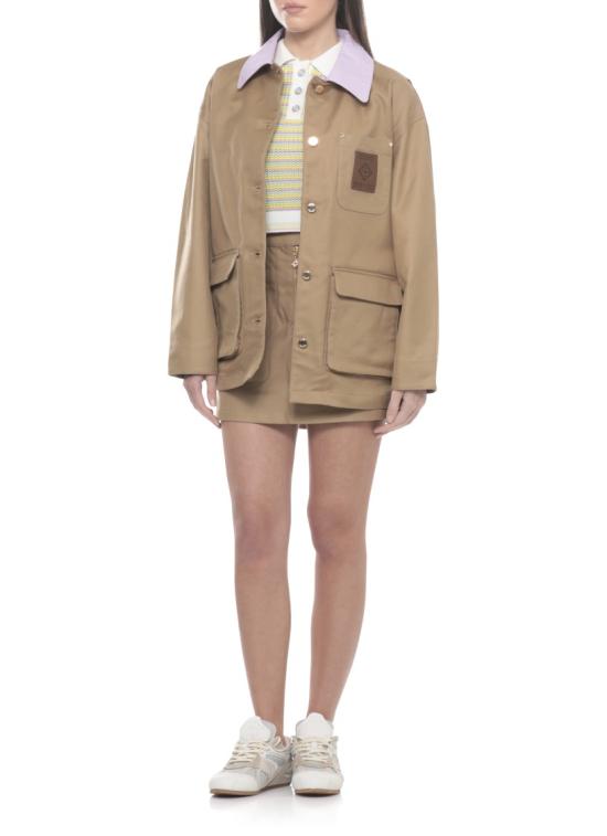 26SS 카사블랑카 숏 스커트 WSS26SK20702DRILL BEIGE Pink - CASABLANCA