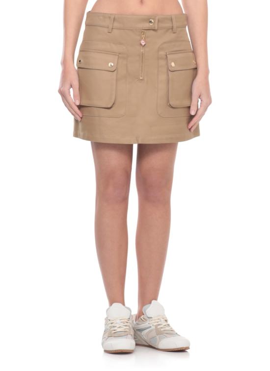 26SS 카사블랑카 숏 스커트 WSS26SK20702DRILL BEIGE Pink - CASABLANCA