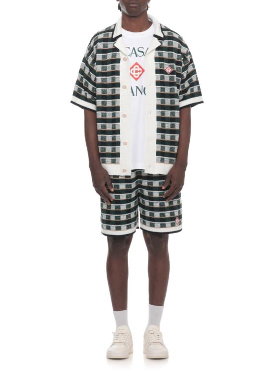26FW 카사블랑카 반팔 티셔츠 MPF26JTS00120WHITE JERSEY - CASABLANCA
