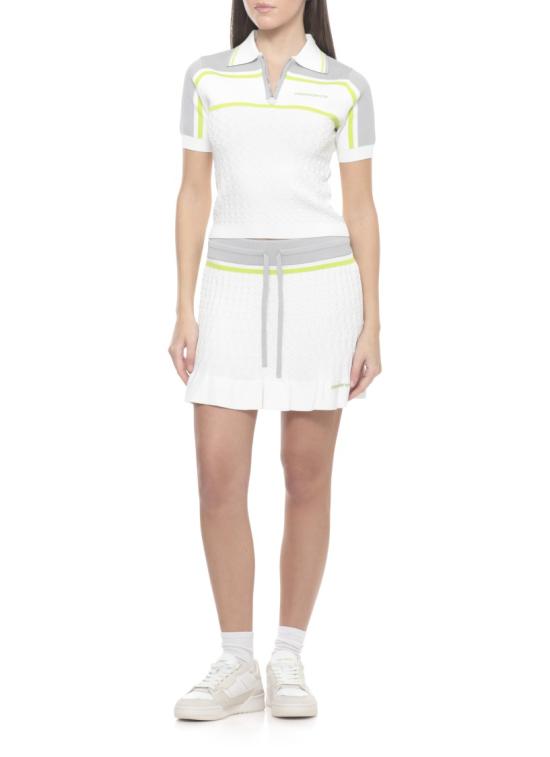26SS 카사블랑카 숏 스커트 WSP26KW124801VISCOSE White - CASABLANCA