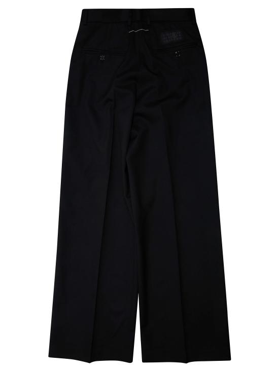 26FW [키즈] MM6 메종마르지엘라 스트레이트 팬츠 M61111MM03D M6900 NERO - MM6 MAISON MARGIELA