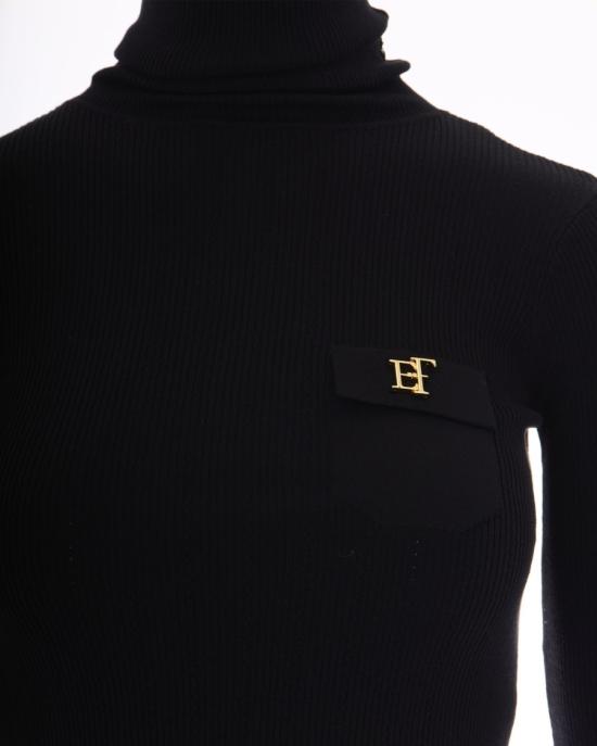 26FW 엘리자베타프랜치 터틀넥 4016434 Black - ELISABETTA FRANCHI