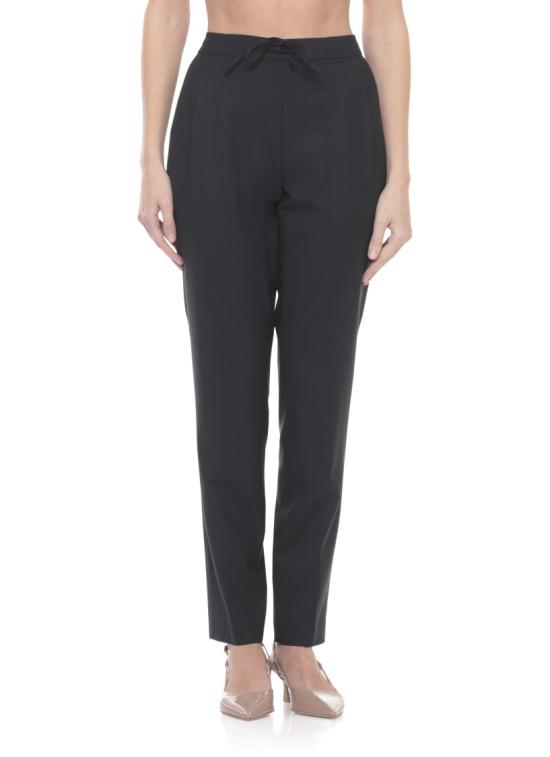 26SS 파비아나 필리피 몬테팔코 경량 바이스트레치 울 팬츠 PAD266F366L7635146 Black - FABIANA FILIPPI