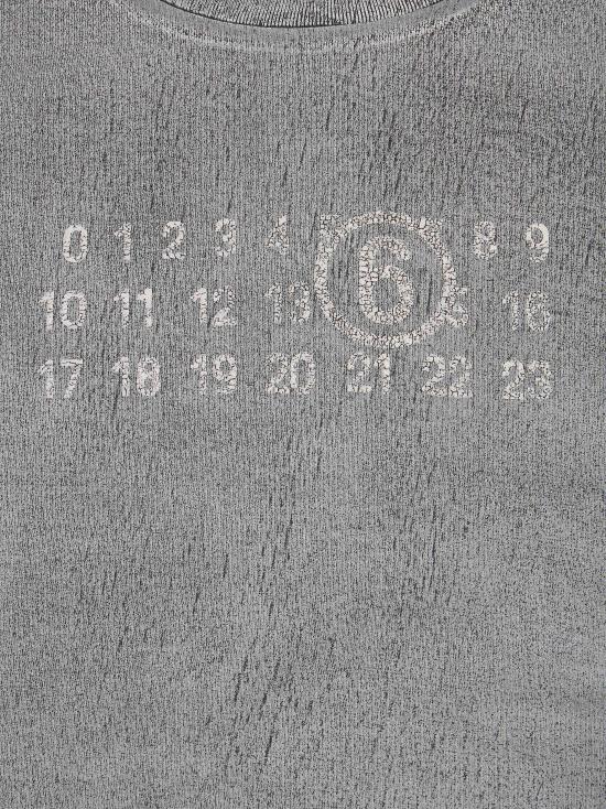 26FW [키즈] MM6 메종마르지엘라 티셔츠 M61137MM08Q M6912 GRIGIO - MM6 MAISON MARGIELA