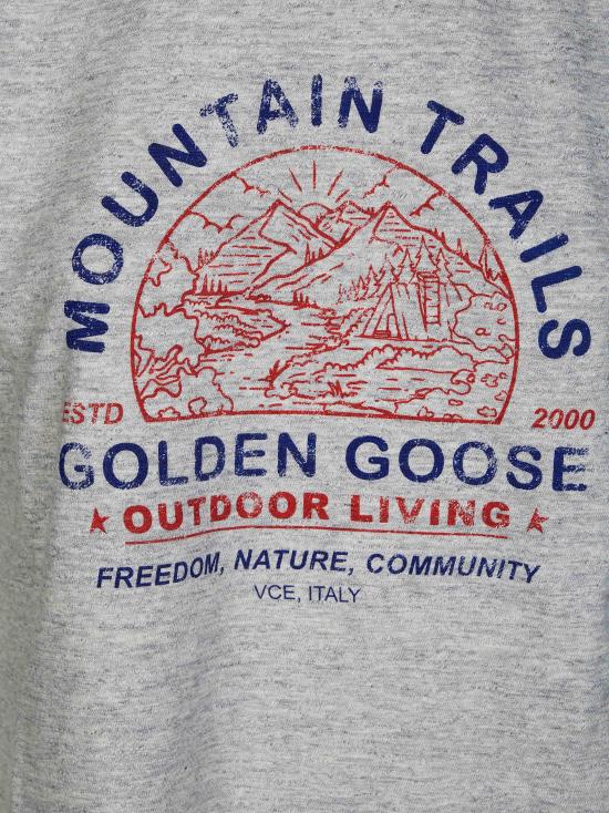 26FW 골든구스 반팔 티셔츠 GWP02768P002642 60717 GRIGIO - GOLDEN GOOSE