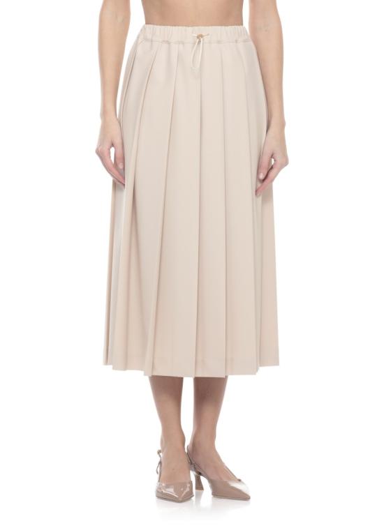 26SS 파비아나 필리피 테크노 테일러링 플리츠 스커트 GND266F398D7540162 Grey - FABIANA FILIPPI