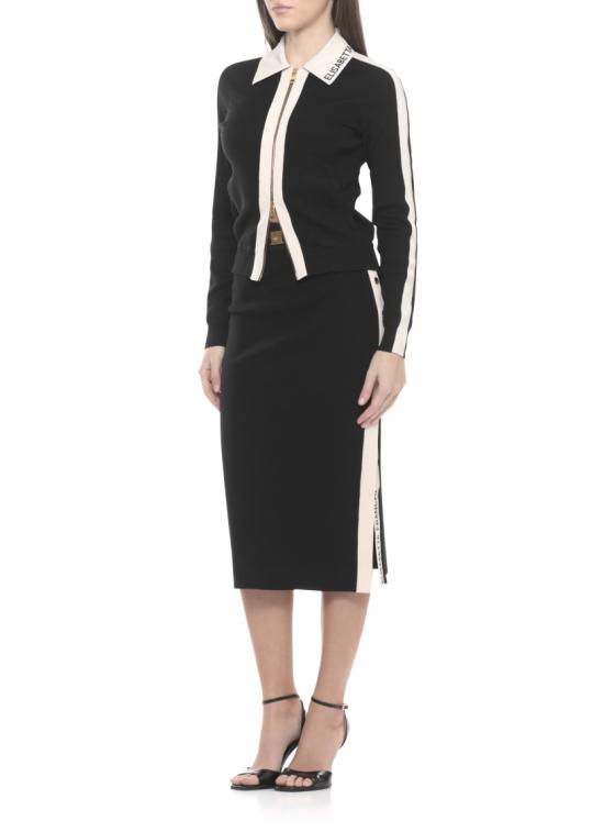 26SS 엘리자베타프랜치 롱 스커트 GK27S61E2685 Black - ELISABETTA FRANCHI