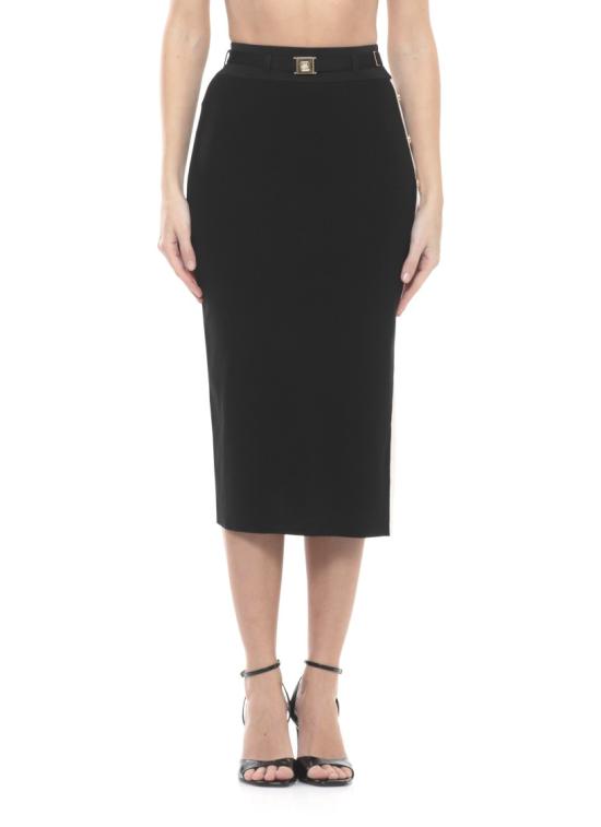 26SS 엘리자베타프랜치 롱 스커트 GK27S61E2685 Black - ELISABETTA FRANCHI