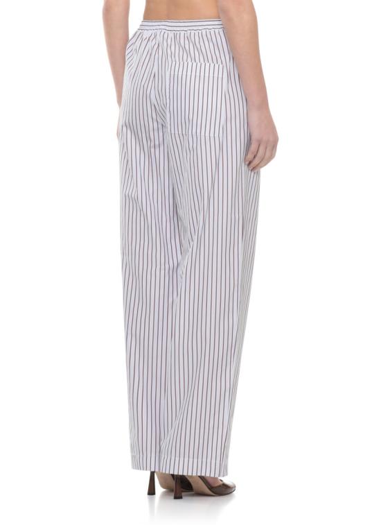 26SS 루루 드 세종 스트레이트 팬츠 CISCODARK RED LIGHT BLUE White - LOULOU DE SAISON