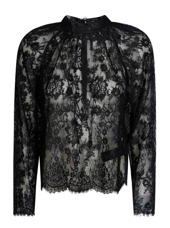 26FW 셀프 포트레이트 블라우스 PF26032TAB BLACK NERO