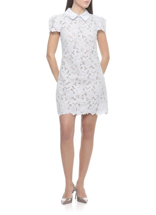 26SS 셀프 포트레이트 숏 원피스 RS26171SBLBLUE GUIPURE LACEBLUE White - SELF PORTRAIT