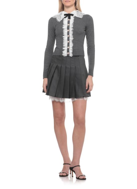26FW 셀프 포트레이트 가디건 PF26134CGRGREY LACE COLLARGREY - SELF PORTRAIT