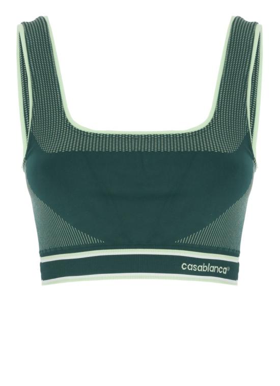 26FW 카사블랑카 트레이닝 티셔츠 WPF26ACT05101SEAMLESS Green