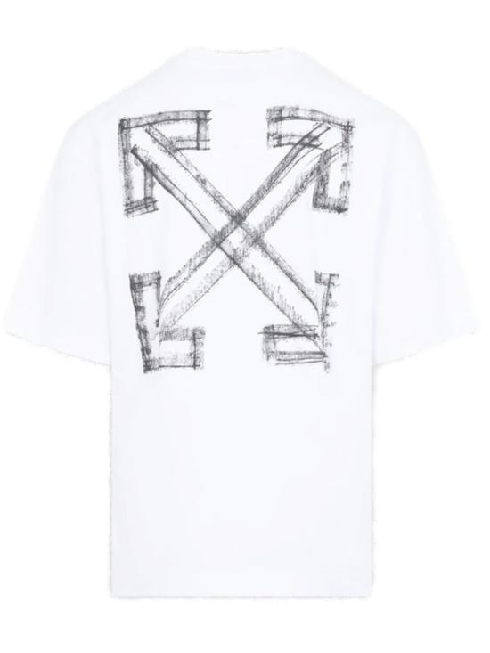 26FW 오프화이트 반팔 티셔츠 44MAA120F26J00Y100 White - OFF WHITE