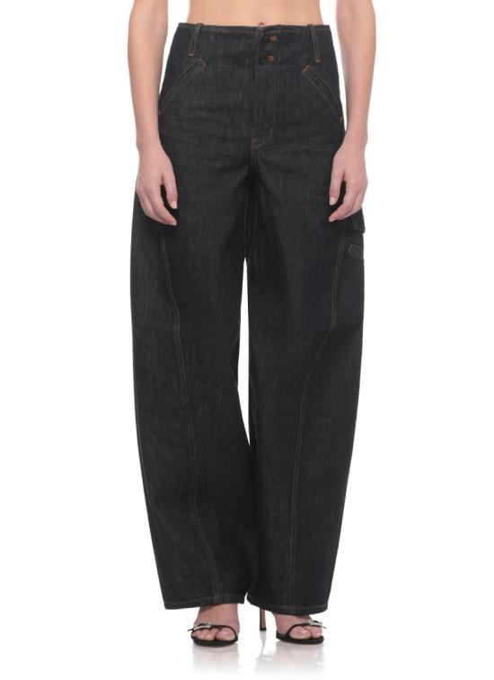 26FW 셀프 포트레이트 데님 팬츠 PF26831PBLBLUE DENIM CARGOBLUE Black - SELF PORTRAIT