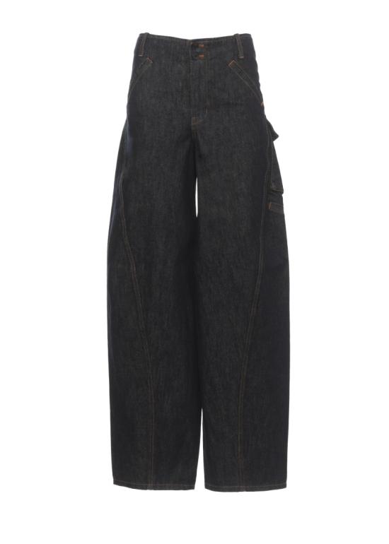26FW 셀프 포트레이트 데님 팬츠 PF26831PBLBLUE DENIM CARGOBLUE Black