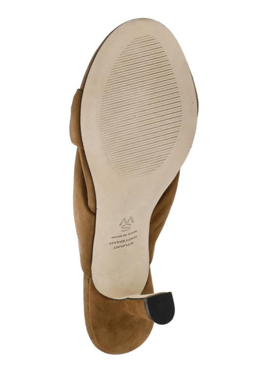 26SS 스튜어트 와이츠먼 뮬/슬리퍼 SOPLAYA SLIDE 75SUEDETOASTED ALMOND Brown - STUART WEITZMAN
