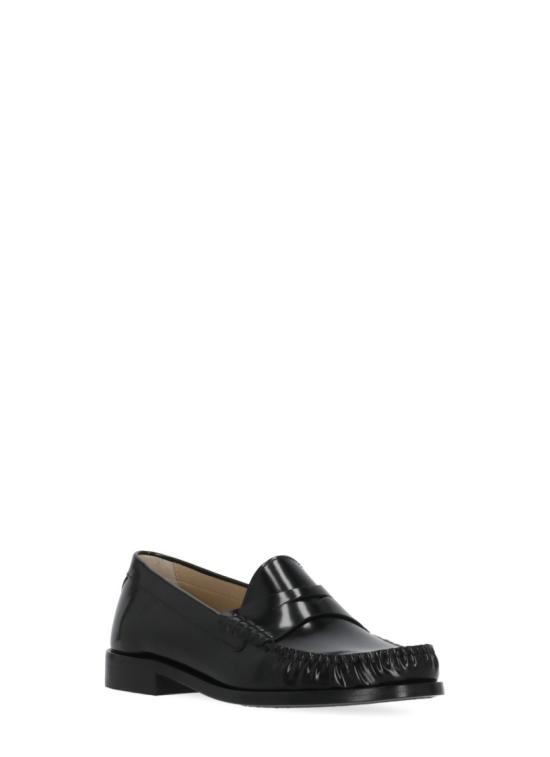 26SS 스튜어트 와이츠먼 플랫 슈즈 LOTTIE LOAFERSPAZZOLATOBLACK - STUART WEITZMAN
