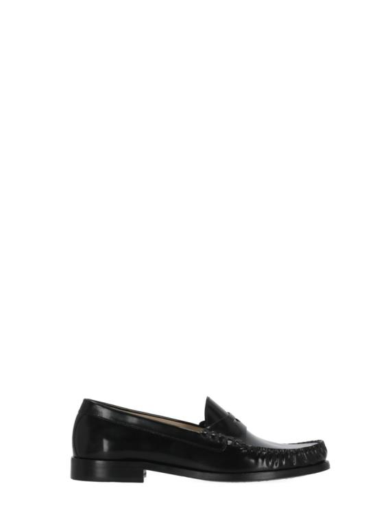 26SS 스튜어트 와이츠먼 플랫 슈즈 LOTTIE LOAFERSPAZZOLATOBLACK
