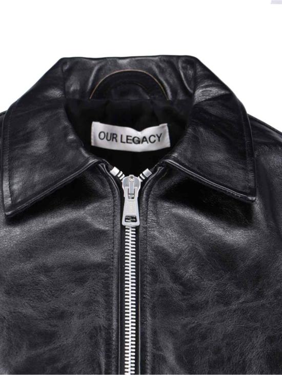 26FW 아워레가시 미니 자켓 탑 다이드 레더 블랙 M4239MTDTOP DYED BLACK LEATHER - OUR LEGACY