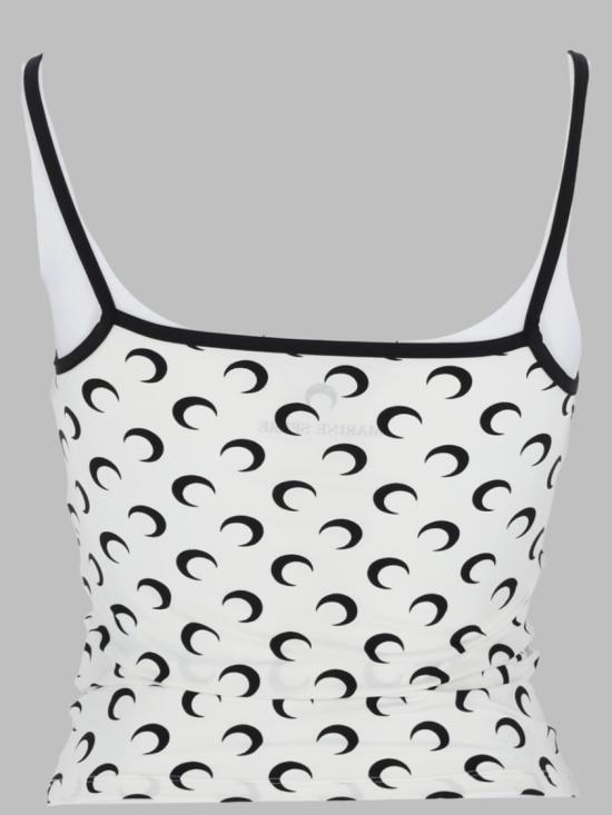  마린세르 문 프린트 저지 스트랩 탑 WTO508A CJER0001WH00 White - MARINE SERRE