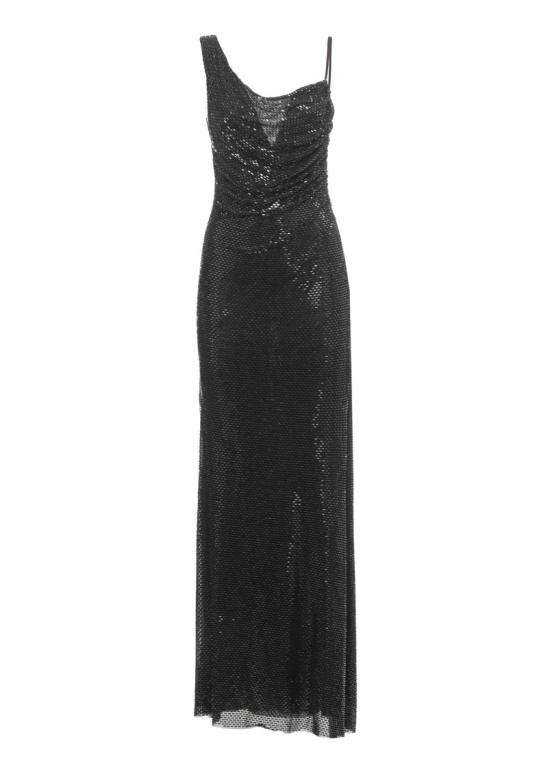 26FW 셀프 포트레이트 롱 원피스 PF26041XBBLACK RHINESTONE DRAPEDBLACK