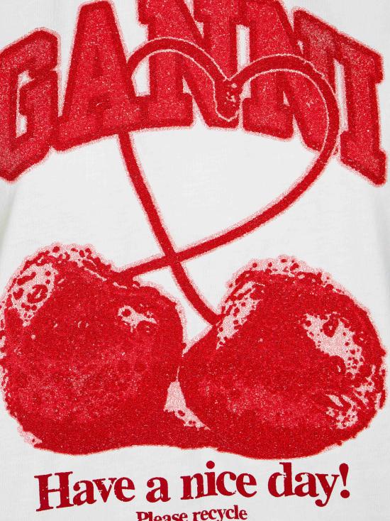 26FW 가니 반팔 티셔츠 A1050247 151 BIANCO - GANNI