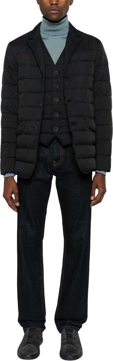 26FW 에르노 다운 베스트 그레이 PI002ULE12456Z9300 BLACK - HERNO